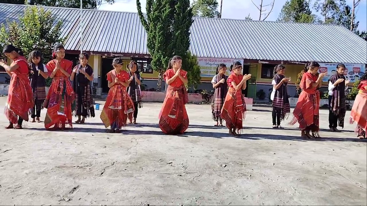 Tortor Horbo Paung. Kelas 5 UPT SD NEGERI 035 Matiti II. Semangat anak-anakku. #edukasi #bataktoba 