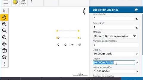 Uso de COGO Subdividir una Linea en Trimble Access 2018.xx