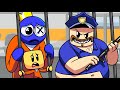 Blue escape barrys prison  rainbow friends animation