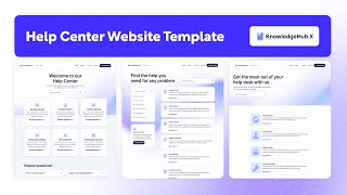 Help Center Website Template | KnowledgeHub X - BRIX Templates