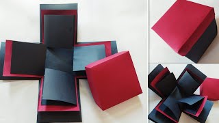 How to make explosion  box / DIY  valentine 's Day Explosion Box /Explosion Box tutorial