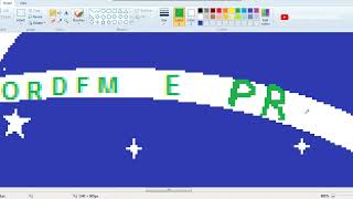 How to draw Brazil Flag in MS Paint | National Flag of Brazil