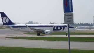 LOT Polish Airlines Embraer 175 SP-LID start z EPWA