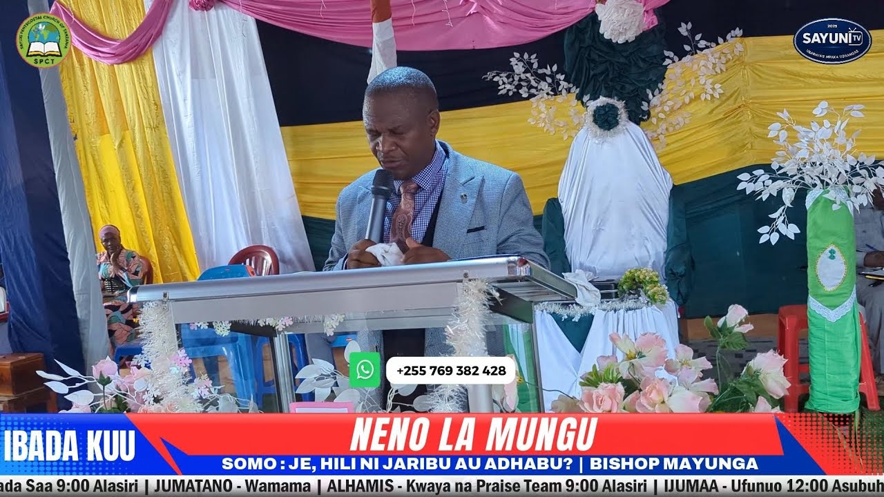 SOMO:JE,HILI NI JARIBU AU ADHABU? | BISHOP BARAKA MAYUNGA