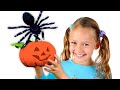 História de Halloween para crianças sobre aranhas grandes