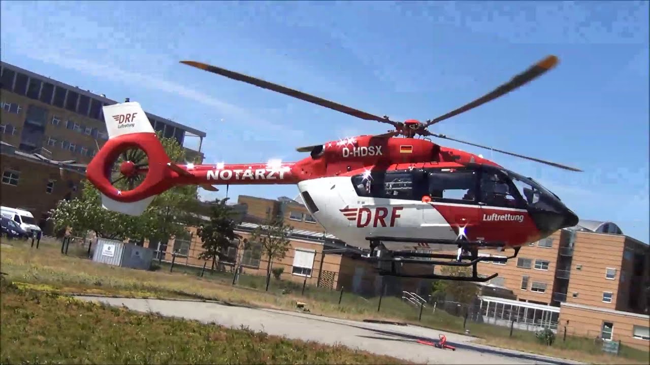 DRF Hubschrauber h145 D HDSX Christoph47 3 6 2020 Landung In drf-hubschrauber-h145-d-hdsx-christoph47-3-6-2020-landung-in