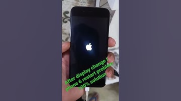 I phone 6 restart problem after display change full video on my account