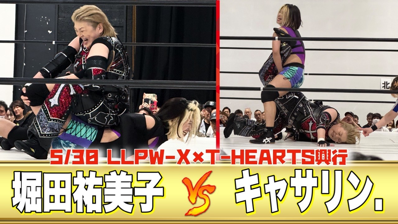 キャサリン***プロフ必読☆★☆ 専用 公式】5/30 LLPW-X × T-HEARTSコラボ興行シングルマッチ「堀田祐美子