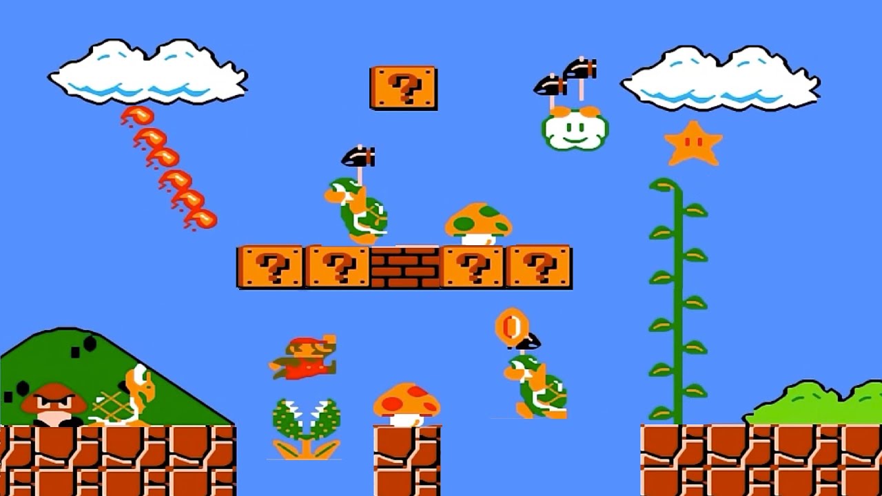 Super Mario Bros HD BUT Mario is HARDCORE - YouTube