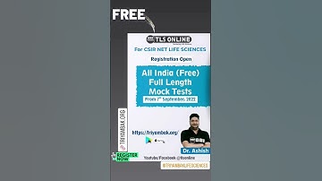 📣🆓️ FREE....TEST SERIES FOR 17th SEPTEMBER 𝐂𝐒𝐈𝐑-𝐍𝐄𝐓 𝐋𝐈𝐅𝐄 𝐒𝐂𝐈𝐄𝐍𝐂𝐄𝐒 EXAM https://triyambak.org/