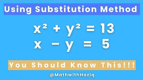 System of Quadratic and linear equations | Math Olympiad Question