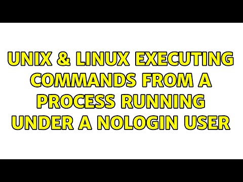 Unix & Linux: Executing commands from a process running under a nologin user