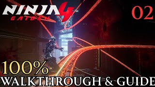 Ninja Gaiden 4 100% Part 2 - Chapter 2 : Haunted District Walkthrough & Guide