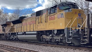 3262024 UP 8611 Flagless ACe Without Number board, New CPKC Autoracks, and UP 5858