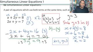MEP Task 45   Simultaneous Linear Equations 1