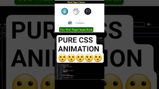 build rock paper &amp; cissor game in HTML css &amp; javascript #html #css #javascrpt #rockpaperscissors