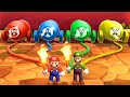 Mario Party The Top 100 MiniGames - Mario Vs Luigi Vs Waluigi Vs Wario (Master Cpu)