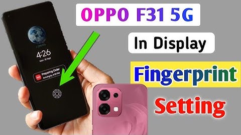 Oppo F31 5g In Display Fingerprint Lock Setting/How to fingerprint lock in oppo f31 5g 