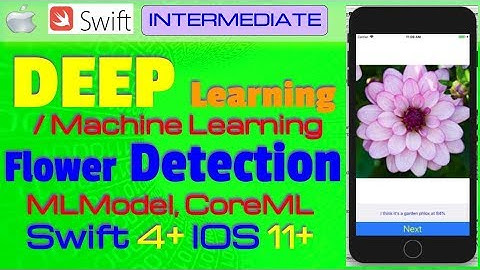 IOS 11, Swift 4, Tutorial - Predicts the flower type on an image by deep learning (MLModel, CoreML)