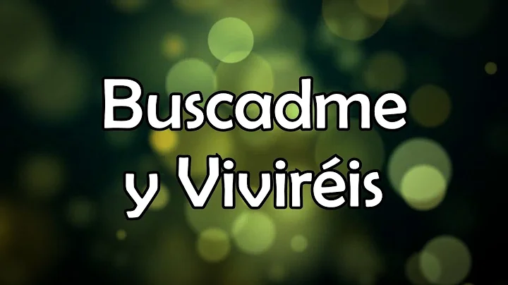 Buscadme y viviris (Letra) - Marcos Vidal