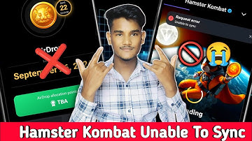 Hamster Kombat Unable to sync account Request error 🚫| Hamster Kombat Login Problem Fix Update