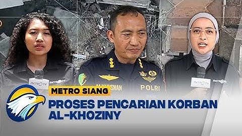 Proses Pencarian Korban Al Khoziny Hari Kedelapan - [Metro Siang]