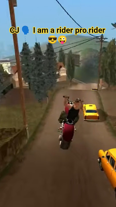 CJ The Pro Rider 🏍️💨 But What Happens Next Will Shock You 😂 #gta #gtaworld #shorts #gtamods