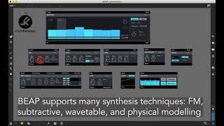 Learning synthesis with Max/MSP and BEAP, with Phelan Kane