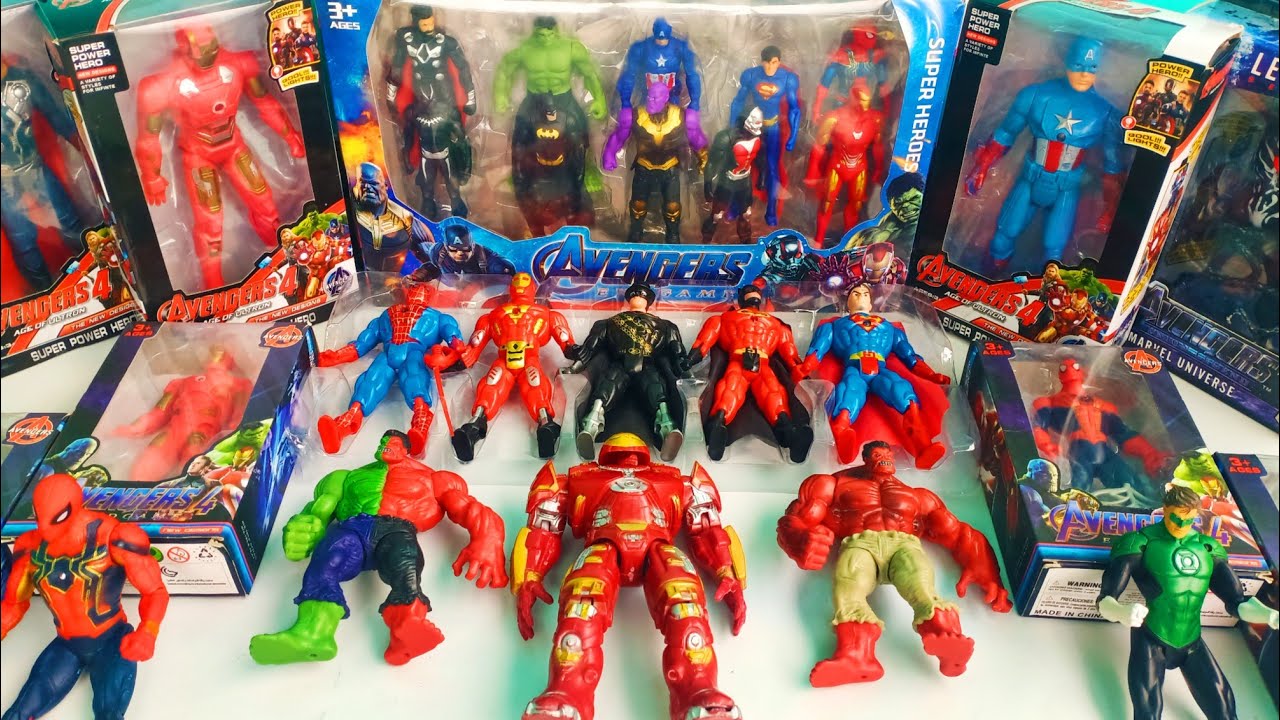 AVENGERS TOYS/Action Figures/Unboxing/Cheap price/Ironman,hulk,thor,spiderman/toys