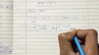 1 Cot Theta Cosec Theta 1 Tan Theta Sec Theta 2 Youtube 1 Cot Theta Cosec Theta 1 Tan Theta Sec Theta 2 Youtube