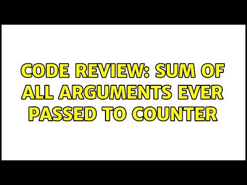 Code Review: Sum