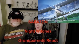 SABATON - Night Witches - Grandparents from Tennessee (USA) react - first time reaction