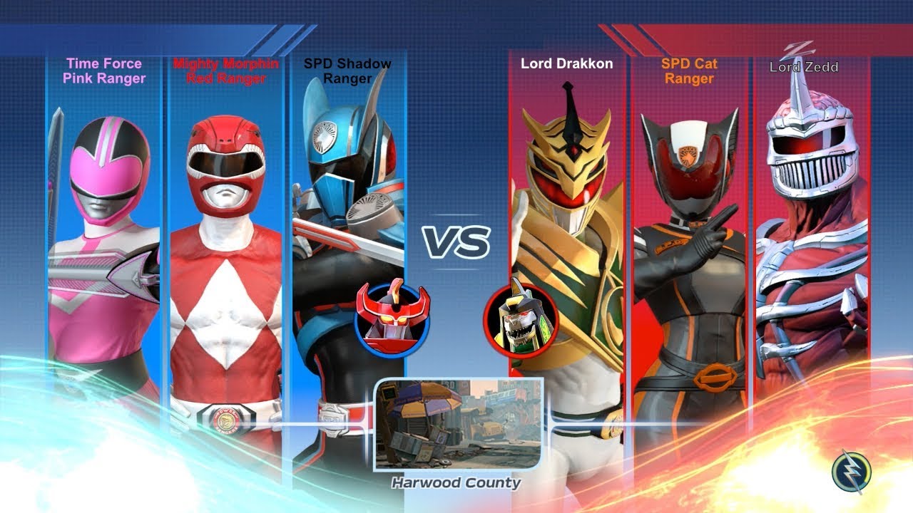 SPD Shadow Ranger, Mighty Morphin Red Ranger And Time Force Pink Ranger Vs....