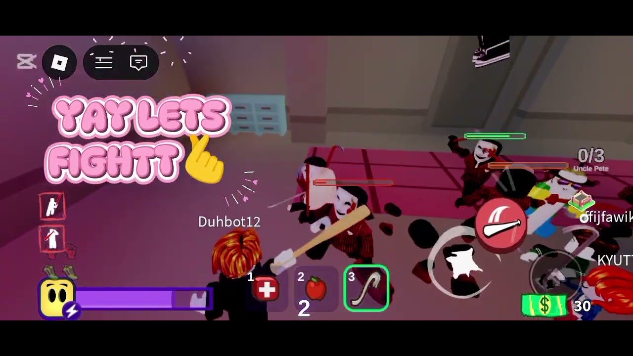 Me playing a Roblox "horror" game (game name: Break in 2)