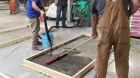 IMER Koine 4 Mixer & Pump in action at Concrete Polishing & Prep Solutions - August 2020