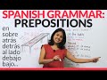 Spanish Lesson: Prepositions & Adverbs  in Spanish