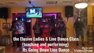 EL & Class Preforming "It's Going Down" Line Dance