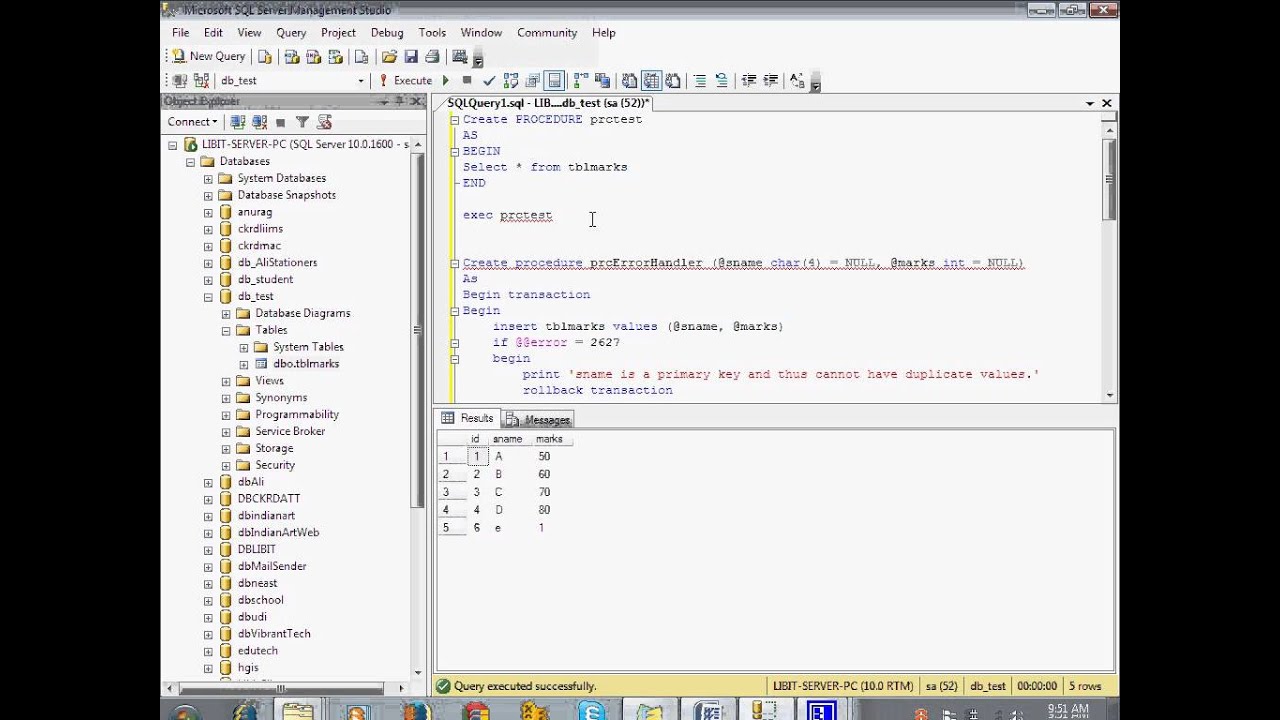 Learn Store Procedure in SQL in Hindi tutorial for