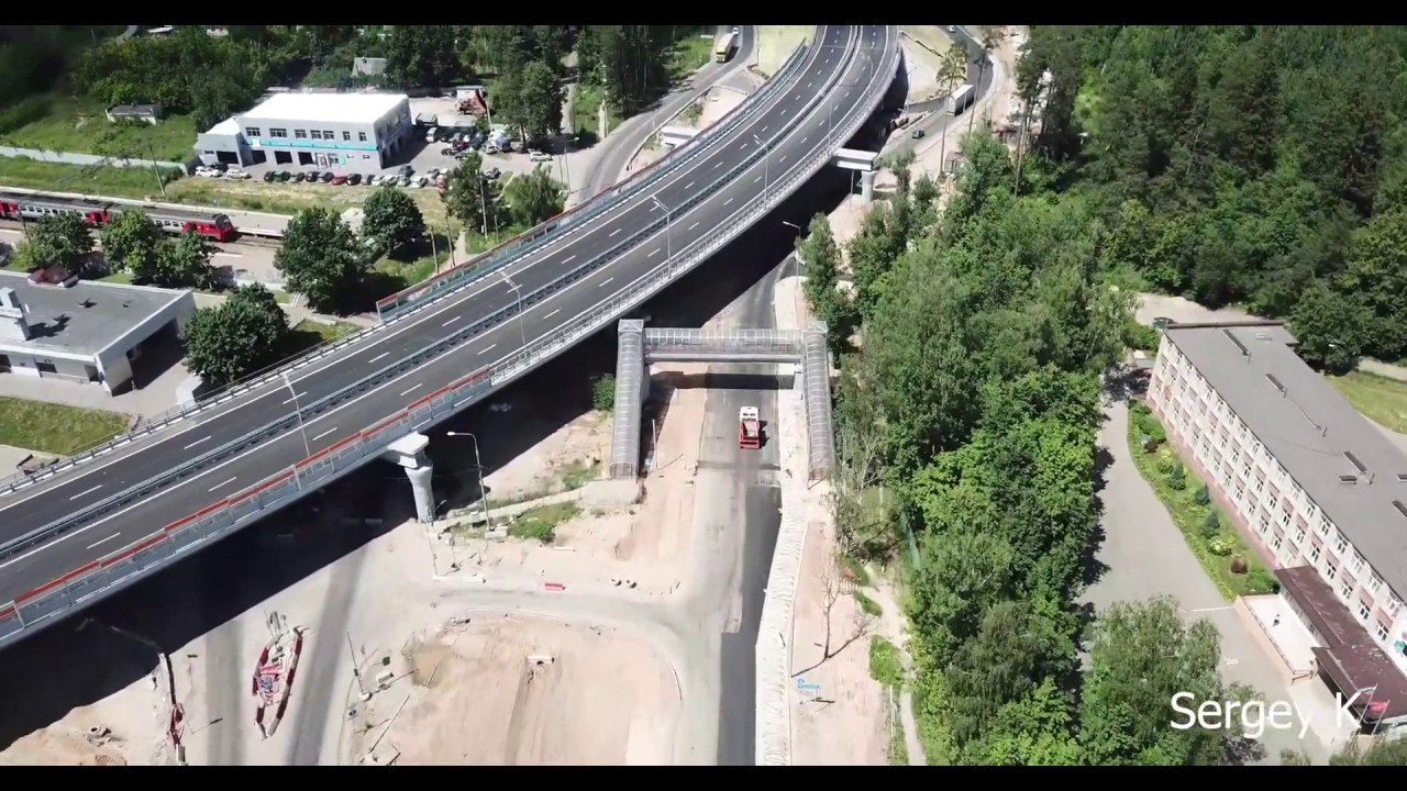 5й пусковой участок ЦКАД. Река Москва - станция Звенигород 29.06.2020 ...