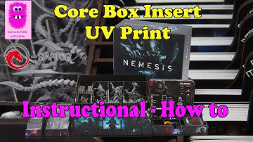 Nemesis Core Box Insert UV Print from e-Raptor, Instructional - How to assemble