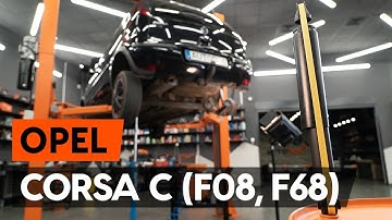 Hoe een schokdemper achteraan vervangen op een OPEL CORSA C (F08, F68) [AUTODOC-TUTORIAL]