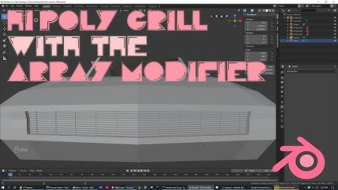 Modelling a Car in Blender | Part 6 | High Poly Grill with the Array Modifier