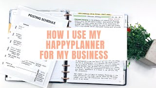 How I Use My Happy Planner  For My Small Business