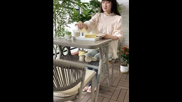 Bộ bàn ghế cafe khung nhôm cao cấp giá tốt tại kho Nội thất Shomes #noithatshomes #furniture