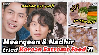 #Meerqeen & #Nadhir tried Korean rotten fish for the first time? | Runway in Seoul EP.2