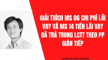 Giải Thích Chỉ Tiêu 06 Chi Phí Lãi Vay Và Chỉ Tiêu 14 Lãi Vay Đã Trả Trong LCTT Theo PP Gián Tiếp