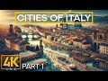 Beautiful Cities of Italy - Part #1 - 4K Walking Tour in Firenze, Venice, Tuscany, Bologna &amp; Turin