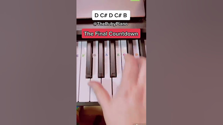 How To Play The Final Countdown On Piano With One Hand #Shorts #piano
