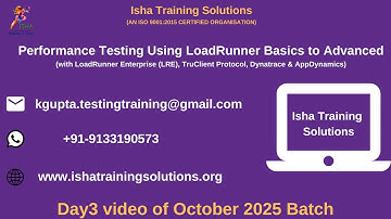 Performance Testing using LoadRunner Day3 video NFR-Questionnaire  on 17th October 2025.