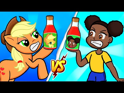 Applejack and Amandas Apple Juice Brand Competition - My Little Pony 